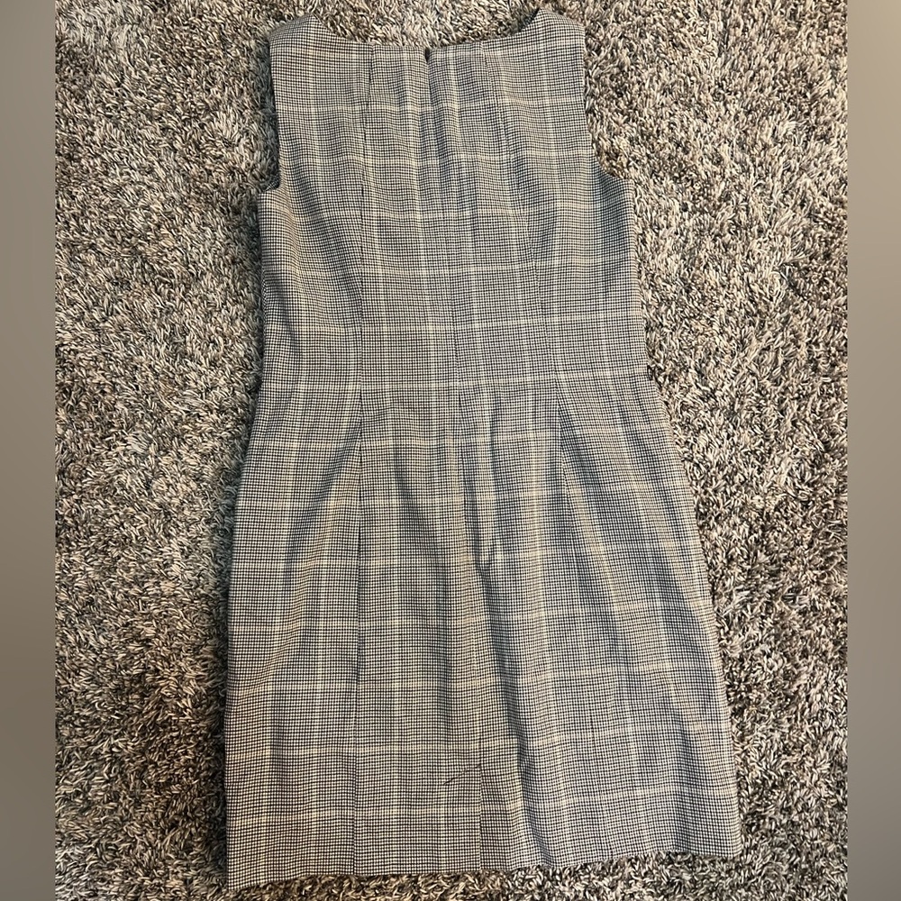 Talbots Windowpane Houndstooth Sheath Dress in Browns, Size 10P - Picture 4 of 9